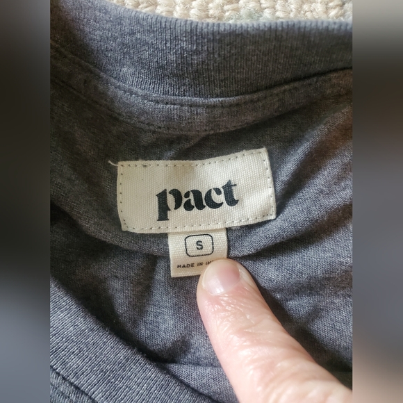 Pact Organic Ribbed Leggings And Shirt Lot S - Picture 4 of 6